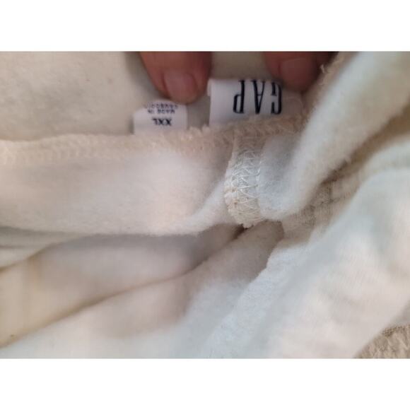 Gap Cream Hoodie Logo Sz 2X - Picture 5 of 6